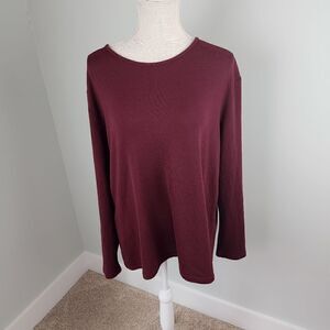 Bailey Blossoms Women’s Long Sleeve Scoop Neck Pullover Sweater Size XXL